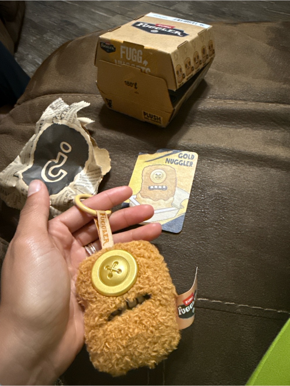 Fuggler Gold Nuggler Plush Keychain - Brown by Fuggler